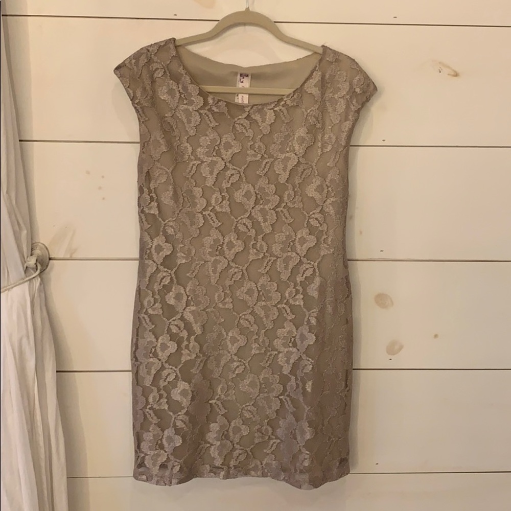 Shimmer Gold Dress